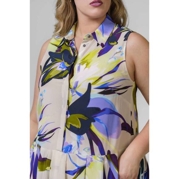 NEW PSOPHIA floral dress in ivory
